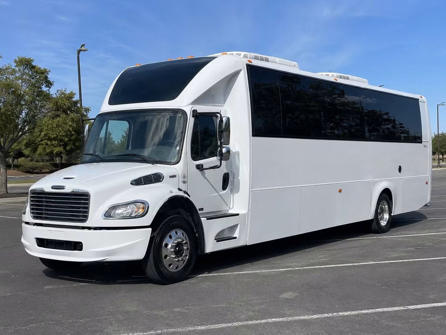party buses for san rafael prom night led lights sound systems and built in bar