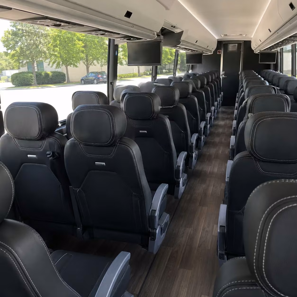 san rafael charter bus interior